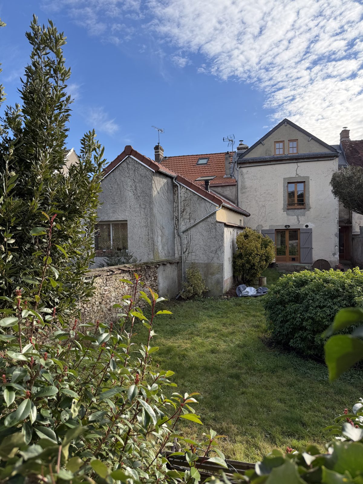 Longère avant rénovation de toiture